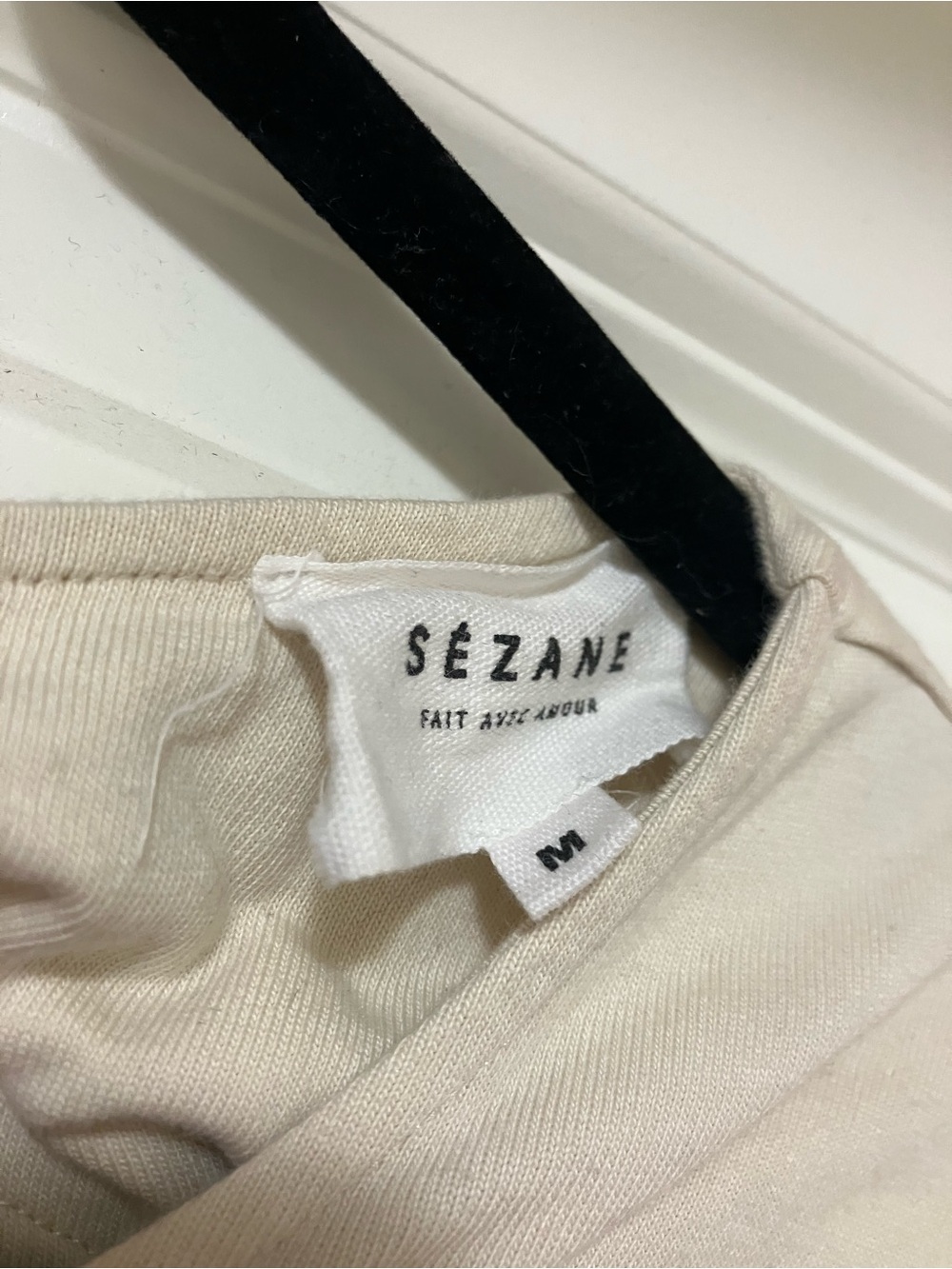 Sezane Red & Cream Breton Stripe Tee - Picture 3 of 6